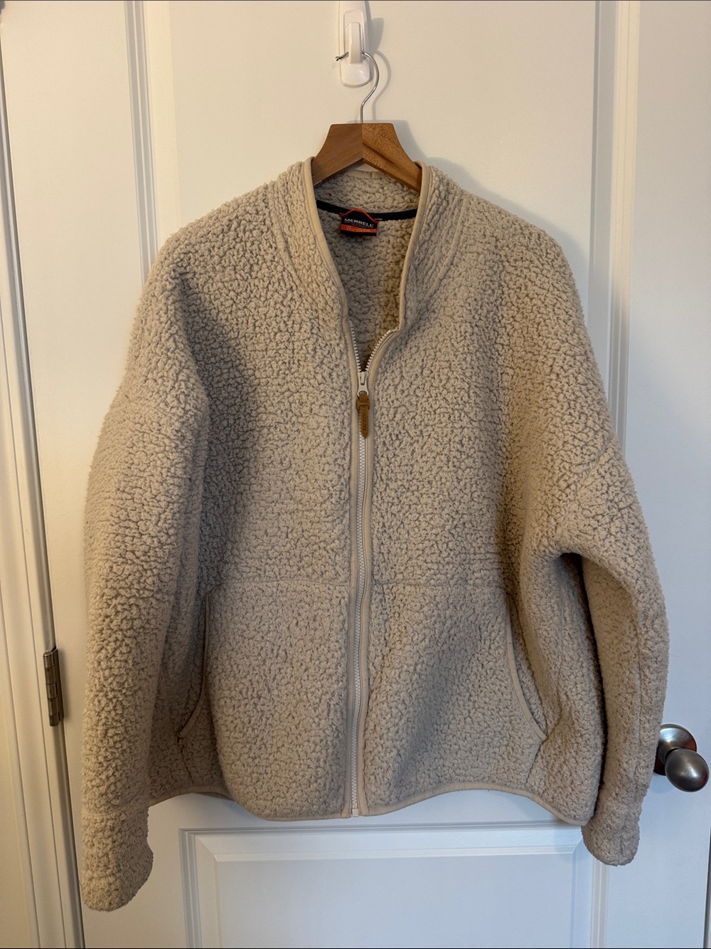 Merrell Cream Sherpa Full-Zip Jacket